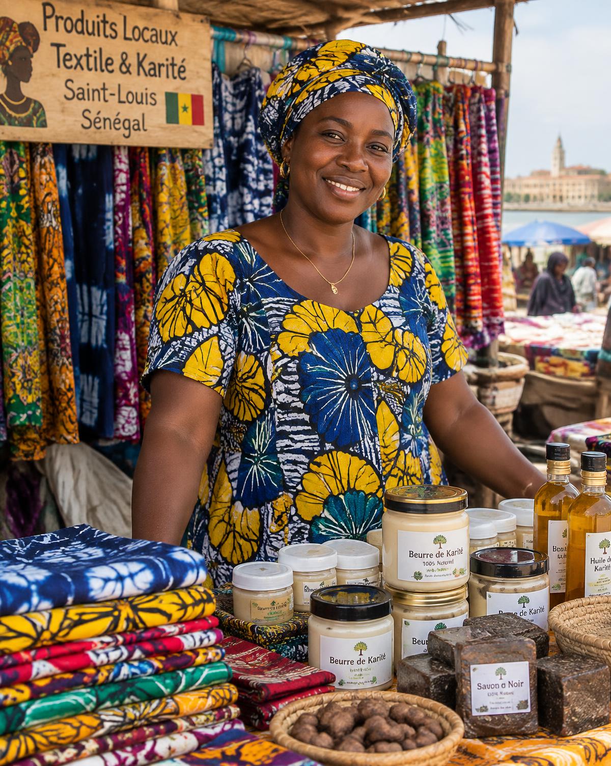 Entrepreneure sur son stand